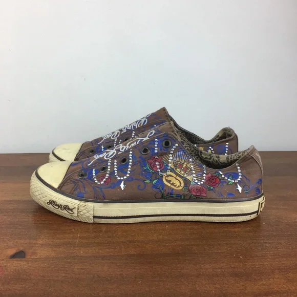 Rhino Red Marc Ecko Chalsie Hailee Women’s Sneakers Brown Rhinestones Size 7.5. - Picture 2 of 13